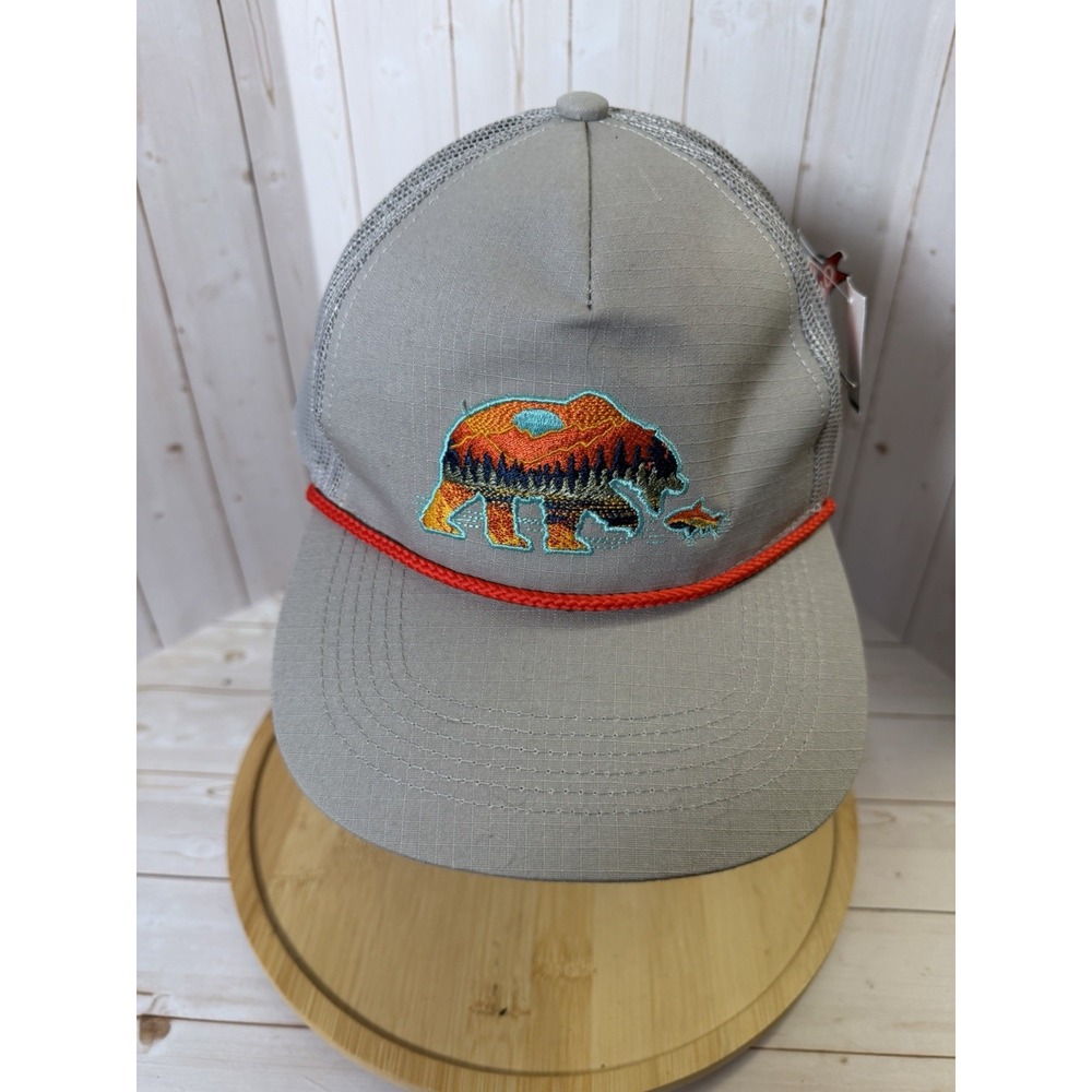 Burlebo colorful Style Bear Mesh Snapback Trucker Rope Hat Cap Outdoors New